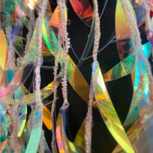 🖤 Neo-Gothic Oracle Iridescent Shoulder Cape – Statement Festival Accessory - Picture 9 of 11